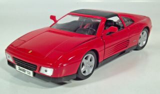 Maisto Ferrari 348 Ts 9.  25 " Die Cast 1:18 Scale Model Red