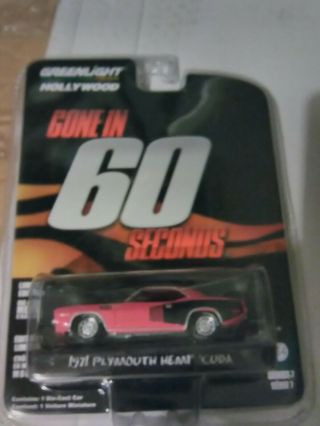 Greenlight Gone In 60 Seconds Pink Cuda Please Check Pics V V H T F