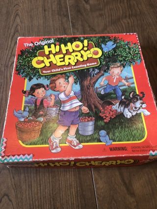 Hi Ho Cherry - O Board Game 100 Complete Milton Bradley Hasbro 1994