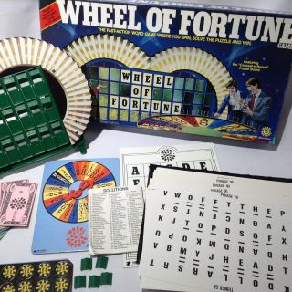 Wheel Of Fortune Board Game,  Vintage 1985 Merv Griffin,  Family Board Games,  Euc
