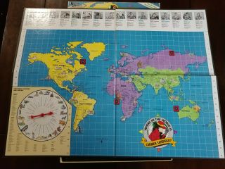 Vtg Where In The World Is Carmen Sandiego? Replacement Game Board Only