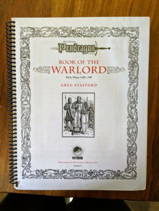 Pendragon - Book Of The Warlord V1.  0 - Early Phase (485 - 518) - Stafford - 2014