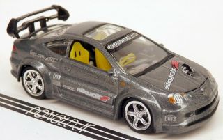 Muscle Machines 2002 Acura Rsx Type S Gray Import Tuner 1/64 Scale