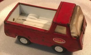 Vintage Tonka Pressed Steel Mini Econoline Red Pickup Truck 1968