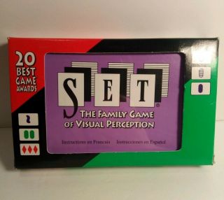 Set The Family Game Of Visual Perception Card Game For Ages 6 - Adults 1991