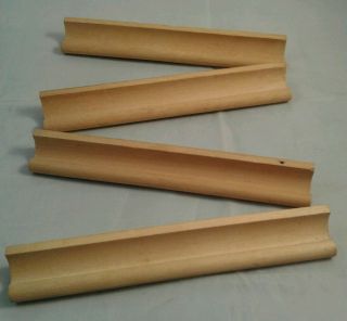 Set Of 4 Vintage Wood Srabble Tile Tray Rack Replacement