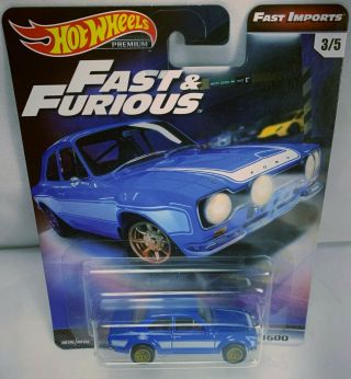 2019 Hot Wheels 1/64 1970 Ford Escort Rs 1600 Fast & Furious Fast Imports 3/5