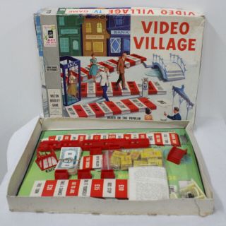 Video Village Vintage Board Game From Milton Bradley 452
