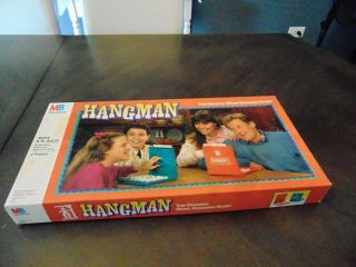 1988 Milton Bradley Hangman Board Game Complete With Extra Letters