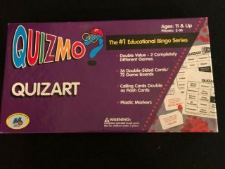 Quizmo Quizart Game Kids Art Educational Bingo Teacher Homeschool Ages 11 - Up