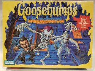 1995 Goosebumps Shrieks And Spiders Board Game Complete & Vg