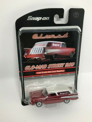 Snap On Die Cast Car 1:64 57 Chevy Chevrolet Nomad Car Glo Mad