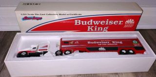 Kenny Bernstein Budweiser King Top Fuel Racing Transporter 1/64 Die - Cast Ertl