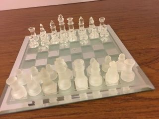 Rhode Island Novelty Ga - Glc10 10 In Glass Chess Set