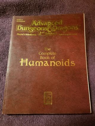 The Complete Book Of Humanoids Advanced Dungeons & Dragons