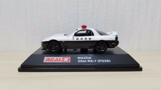 1/72 Real - X Mazda Efini Rx - 7 Fd3s Chiba Police Patrol Diecast Car Model