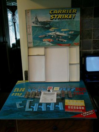 1976 Milton Bradley Carrier Strike Board Game - - Complete
