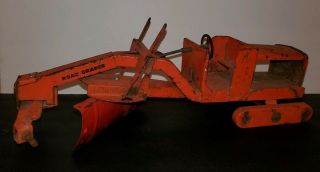 Vintage Nylint Pressed Steel Orange Road Grader Or Restore Project
