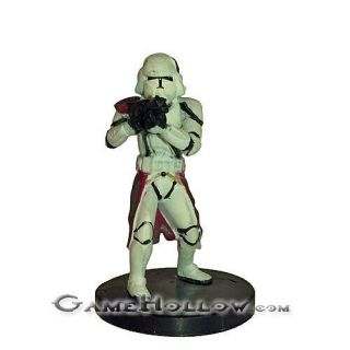Star Wars Miniatures Champions Of The Force Clone Commander Bacara 21 No Card
