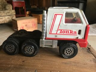 Vintage Tonka Toy Semi Truck Cab 1980’s Metal And Plastic