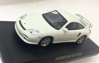 Rare Ship From Los Angeles 1/64 Kyosho Porsche 911 Gt2 (2002) - White