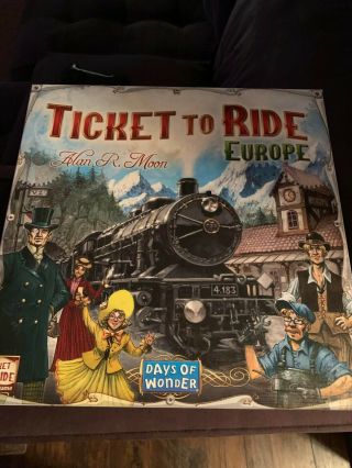 Days Of Wonder Ticket To Ride - Europe Board Game (7202)