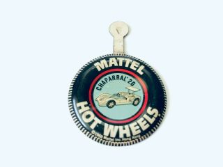 Vintage Hot Wheels Redline Chaparral 2g Button Badge -