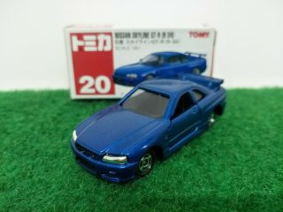 Tomy Tomica Red Box No.  20 Nissan Skyline Gt - R R34 Made In China