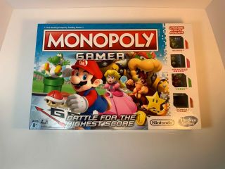 Monopoly Gamer Nintendo Characters Mario Princess Peach Yoshi Board Game