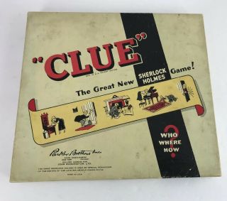 1950 Clue The Great Sherlock Holmes Games Parker - Brothers No Board