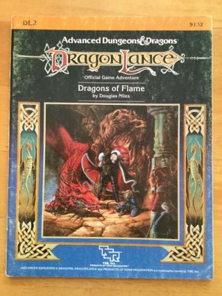 Dragons Lance Dragons Of Flame Advanced Dungeons & Dragons Dl2 9132