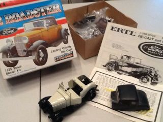 Hubley Ertl,  1932 Model B Ford Roadster Unbuilt Kit,  For You To Finish Your Way