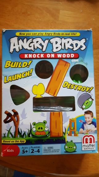 Angry Birds Knock On Wood Game,  Complete