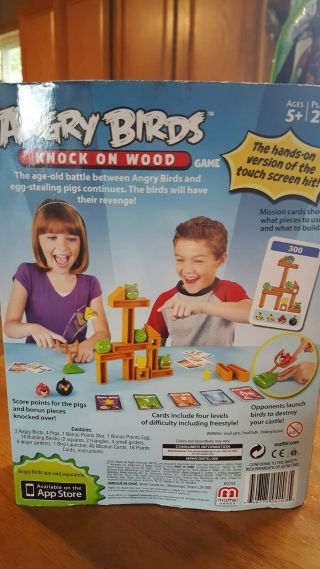 ANGRY BIRDS KNOCK ON WOOD GAME,  COMPLETE 2