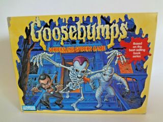 1995 Goosebumps Shrieks And Spiders Board Game Complete & Vg