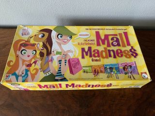 Mall Madness Milton Bradley Board Game Near Complete