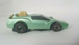 Vintage 1969 Hot Wheels Red Line Sizzler Green Backfire Mexico 3