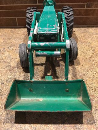 Vintage Ertl John Deere Oliver Tractor With Bucket Loader /Scoop TLC 5