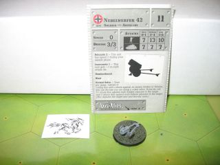 Axis & Allies Eastern Front Nebelwerfer 42 With Card 38/60