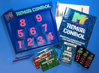 Pressman Mtv Remote Control Board Game | Trivia Music Tv | 100 Complete Vintage