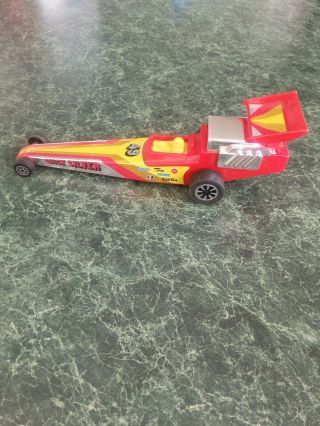 Tonka Vintage 1982 Made In Japan Quick Silver Dragster Red/yellow