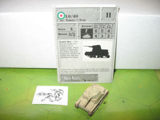 Axis & Allies Eastern Front L6/40 With Card 54/60