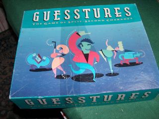Milton Bradley Guesstures Charades Fun Party Board Game