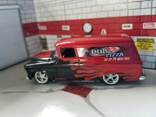Jada Dub City 1957 Chevrolet Suburban " Eddies Dub Pizza " 1:64 Loose