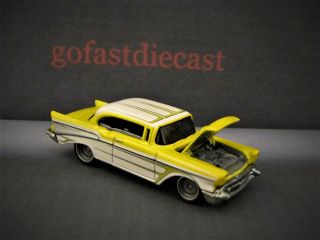 1957 57 Chevy Bel Air 1/64 Limited Edition Collectible Hot Wheels Model Car