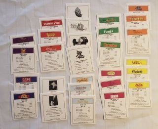 Monopoly Disney Edition Property Deed Cards Complete Set Replacement 4