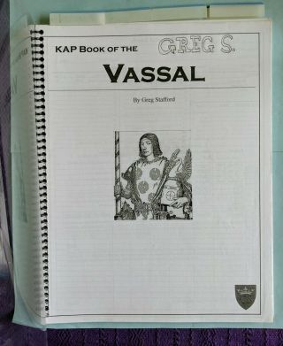 Pendragon - Book of the Vassal - Greg Stafford - 2009 2