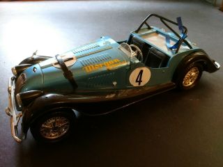Vintage Polistil (politoy) Morgan Plus 8 1:16 Scale Blue Diecast Model Car Italy