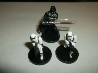 Darth Vader Unleashed & Stormtroopers Star Wars Miniatures Game Epic Duels