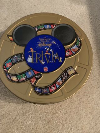 The Wonderful World Of Disney Trivia Board Game Collectible Tin 1997 Complete